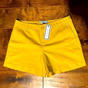 Mustard dress shorts
